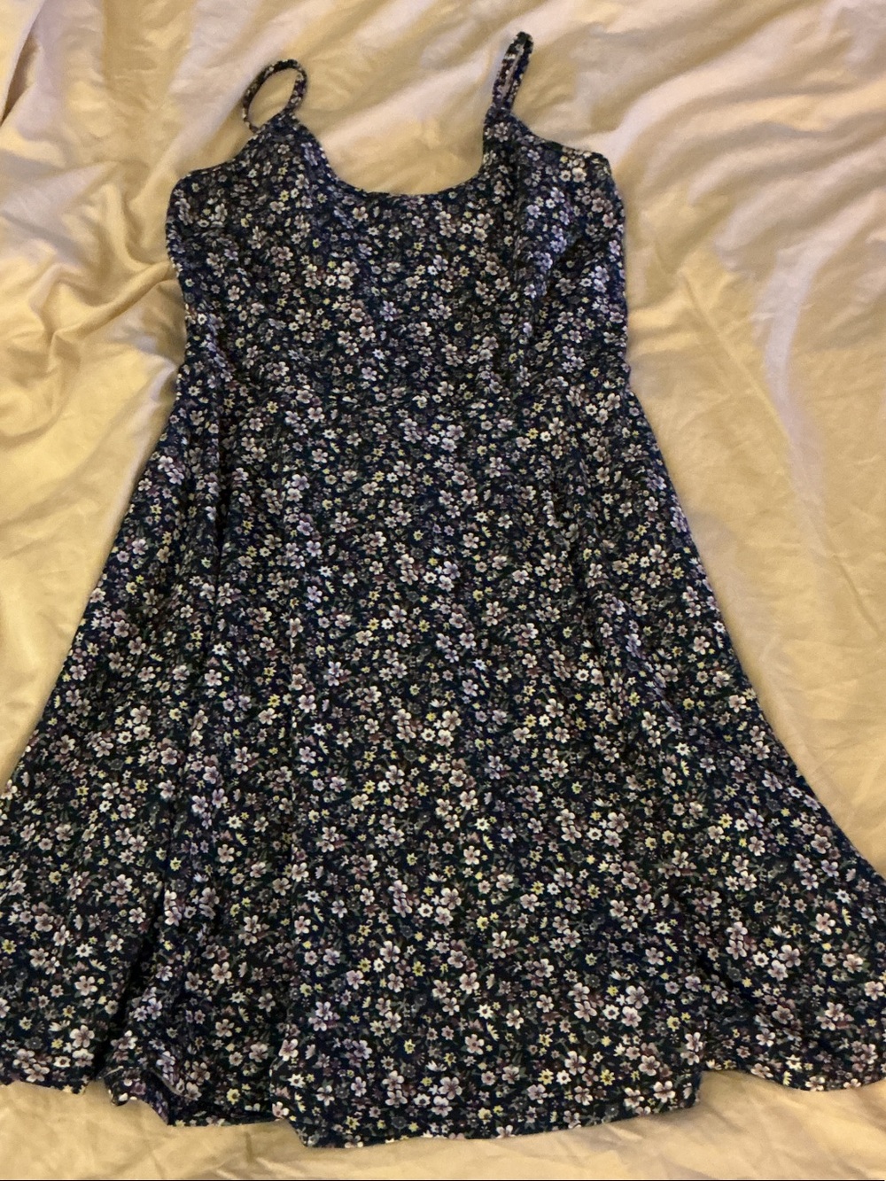 Navy Floral Strappy Sundress